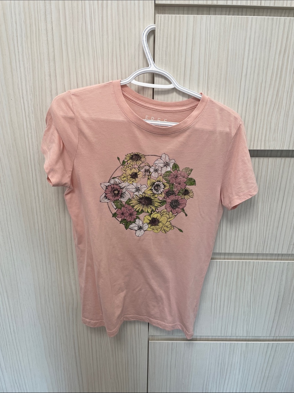 Pink Floral Graphic Tee